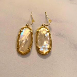 Delicate mother of pearl earrings